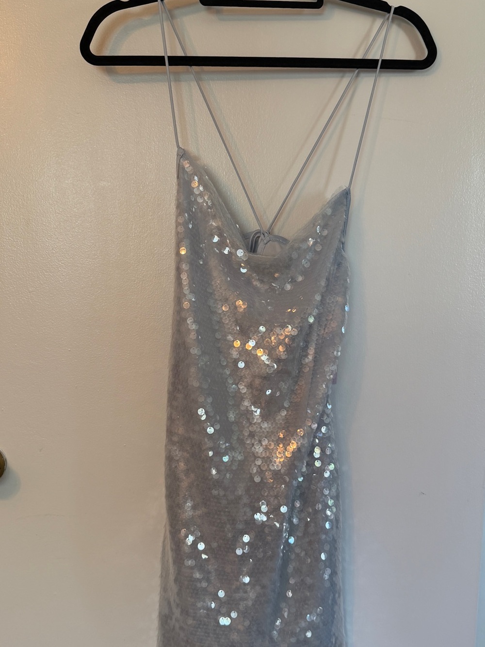 NWT Light Blue Sequin Party Dress